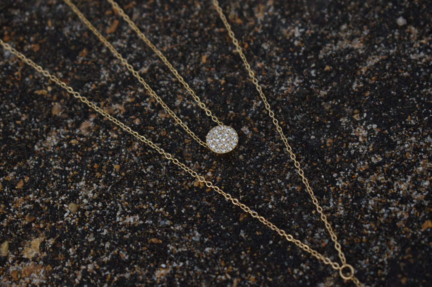 Layered Lariat Necklace -Stainless Steel
