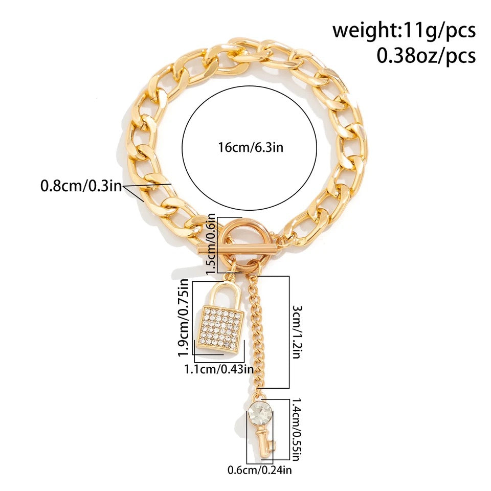 Lock & Key Bracelet