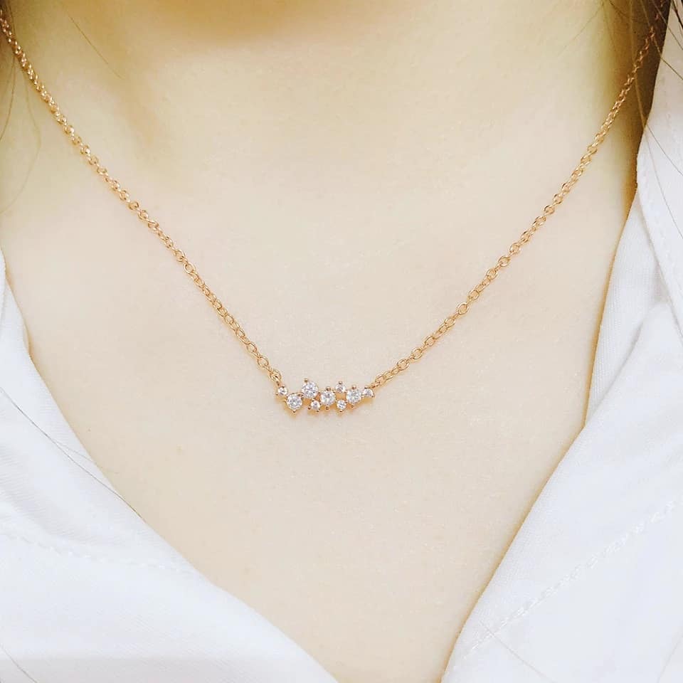 Lustre Ring & Necklace Set | Zirconium