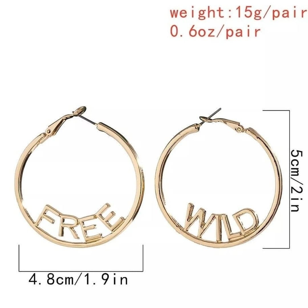 Wild and Free Big Hoops