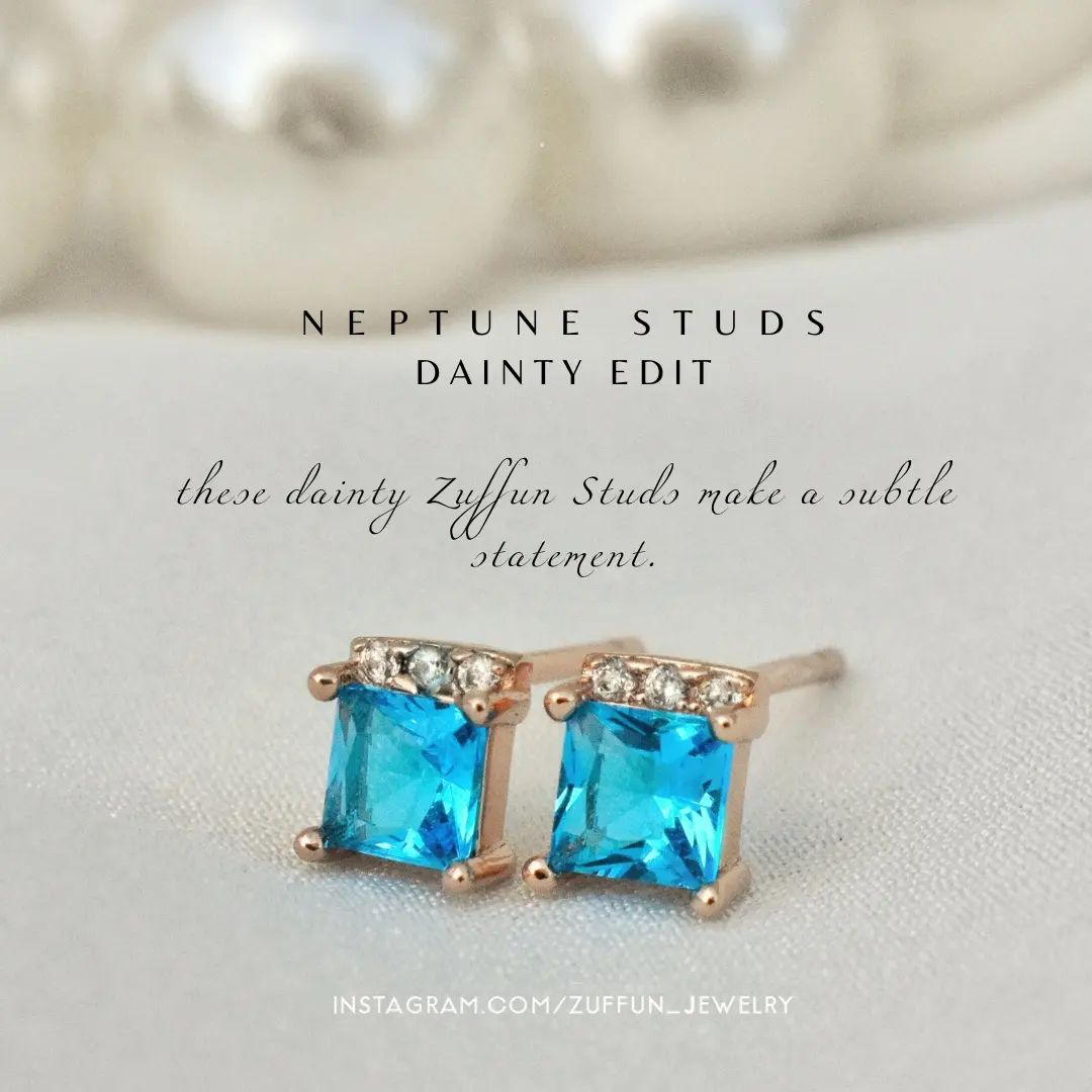 Neptune Studs - Rose Gold