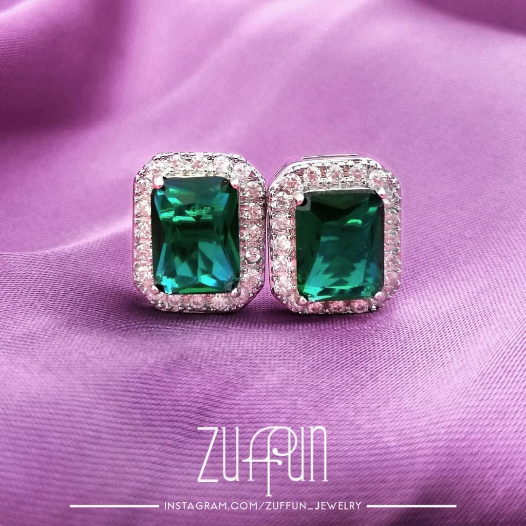 Elegance Studs - White