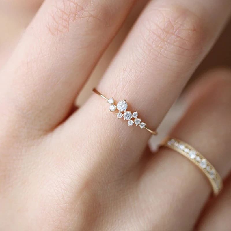Lustre Ring & Necklace Set | Zirconium
