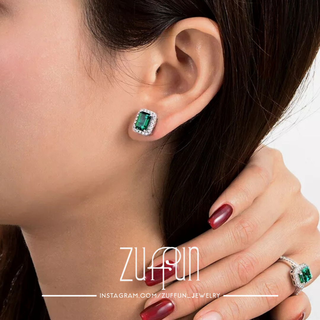 Elegance Studs - White