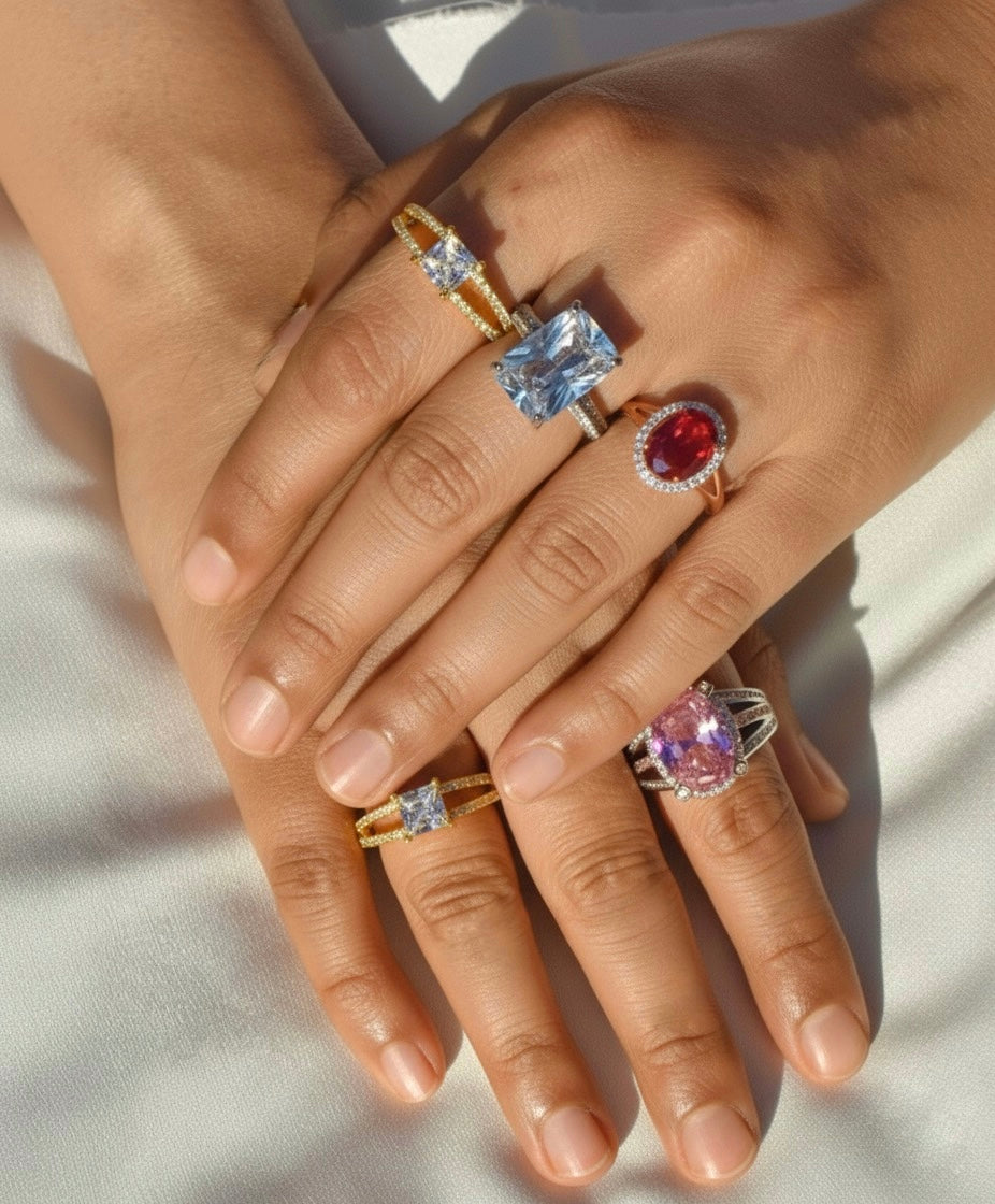 Radieusé Engagement Ring - Sterling Silver and Zirconium