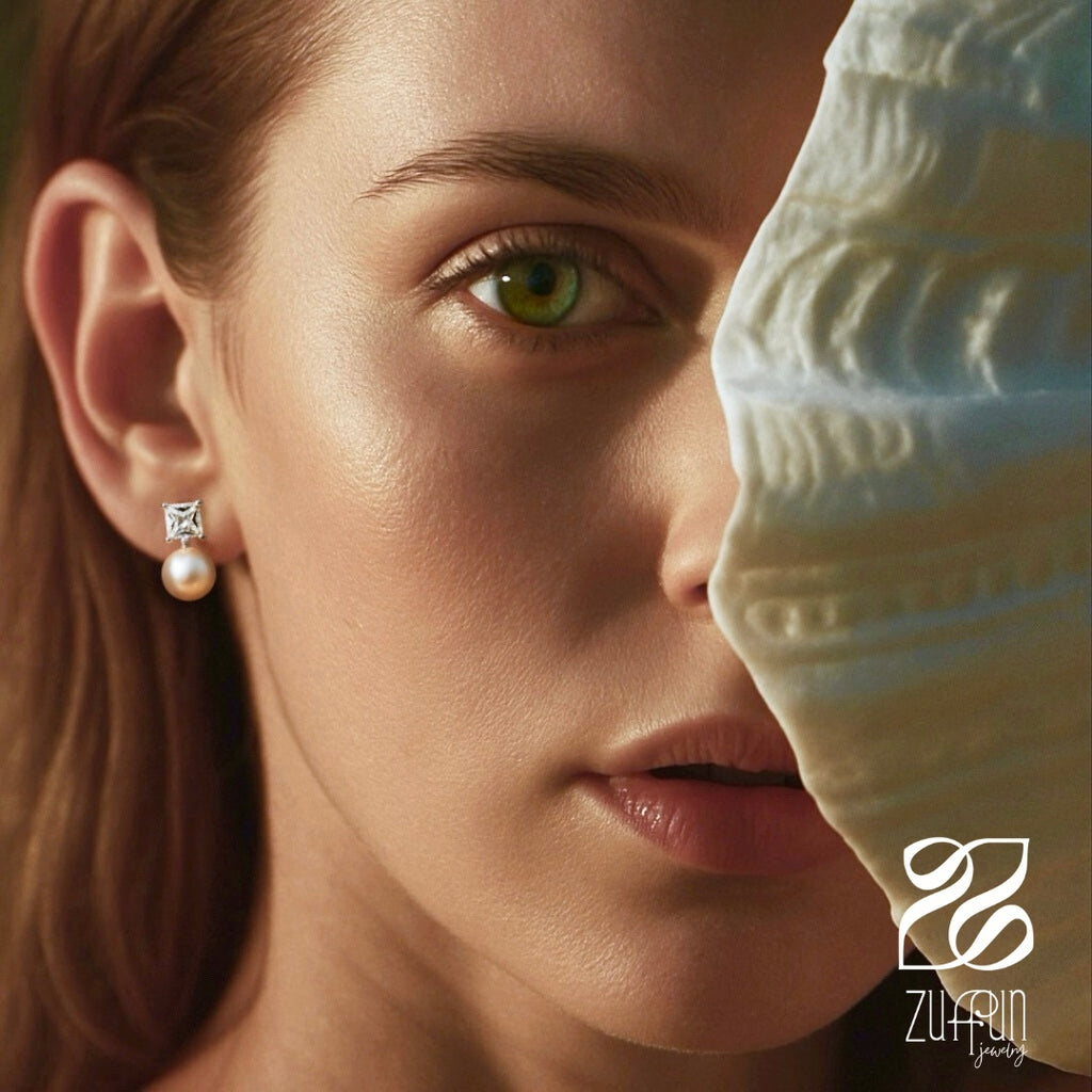 Elegance Pearl Studs - Dainty