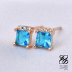 Neptune Studs - Rose Gold