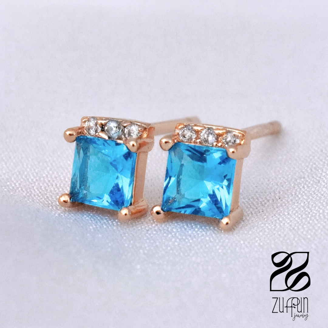 Neptune Studs - Rose Gold