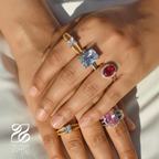 Radieusé Engagement Ring - Sterling Silver and Zirconium