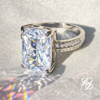 Radieusé Engagement Ring - Sterling Silver and Zirconium