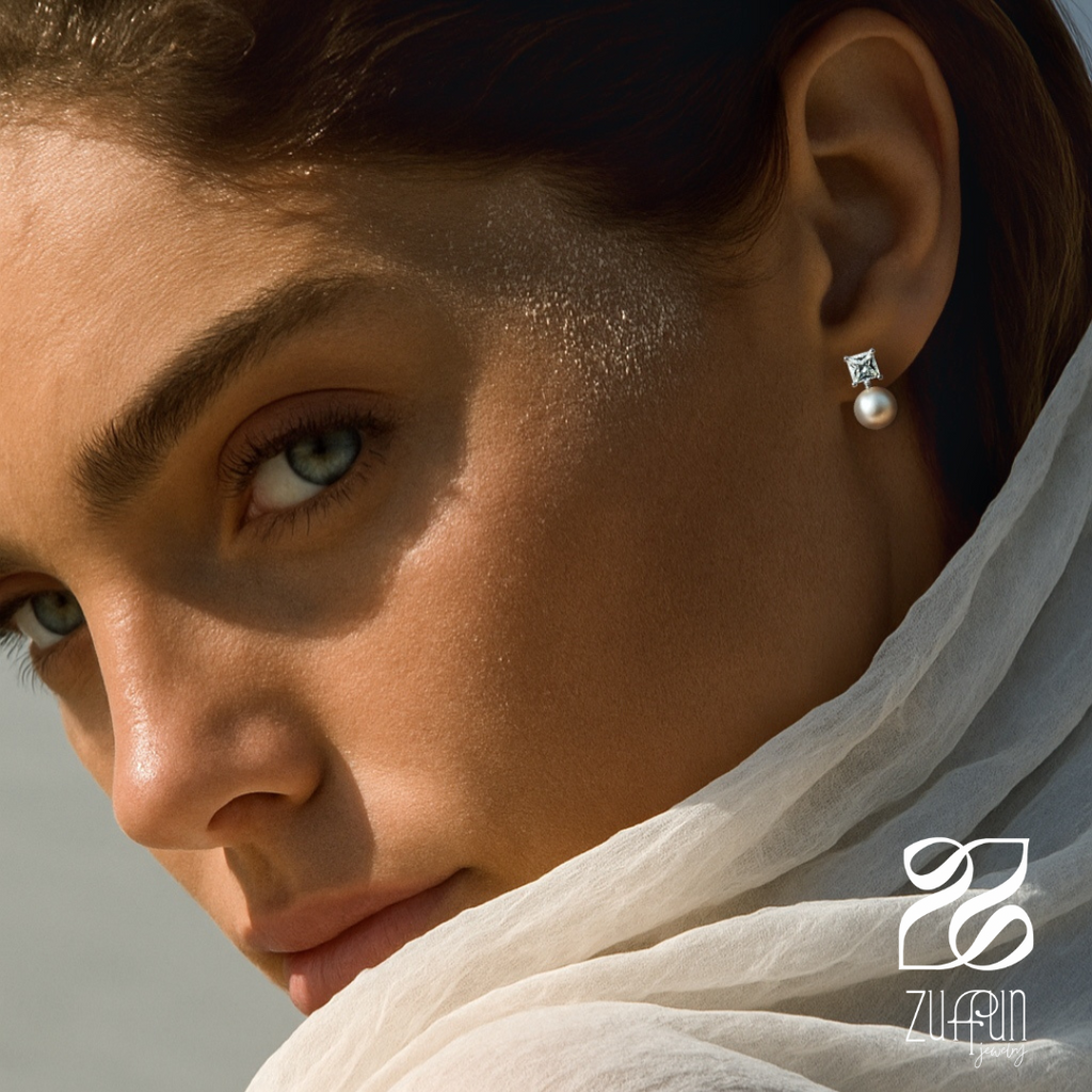 Elegance Pearl Studs - Dainty