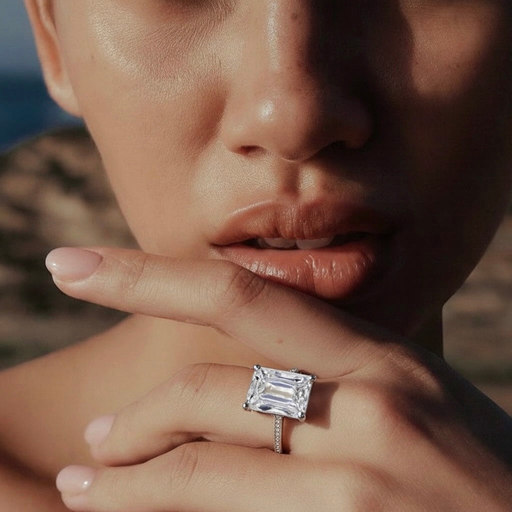 Radieusé Engagement Ring - Sterling Silver and Zirconium