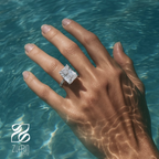 Radieusé Engagement Ring - Sterling Silver and Zirconium