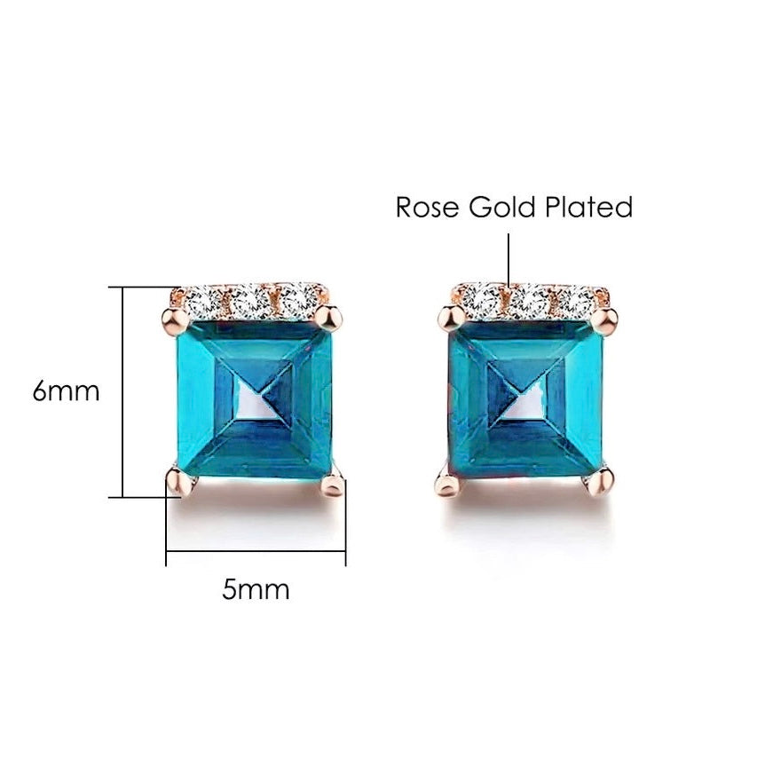 Neptune Studs - Rose Gold