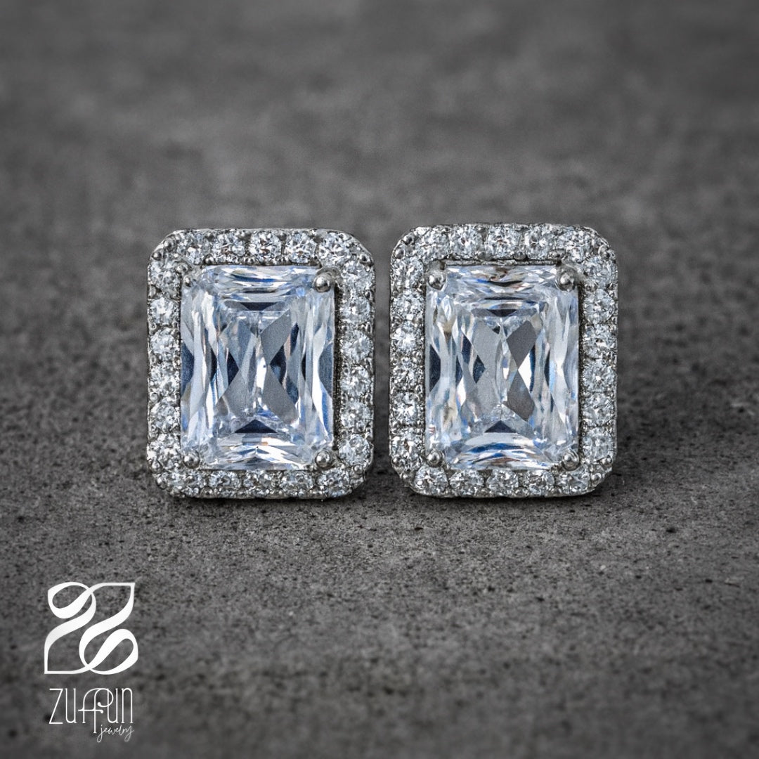 Elegance Studs - White