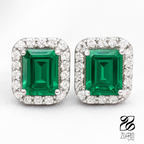 Elegance Studs - Green