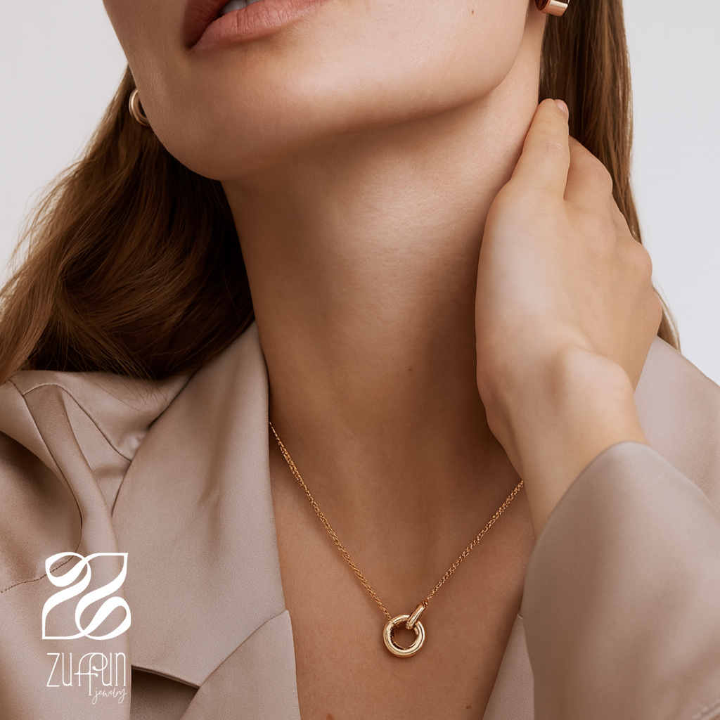 Interlocked Necklace -Stainless Steel