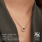 Interlocked Necklace -Stainless Steel