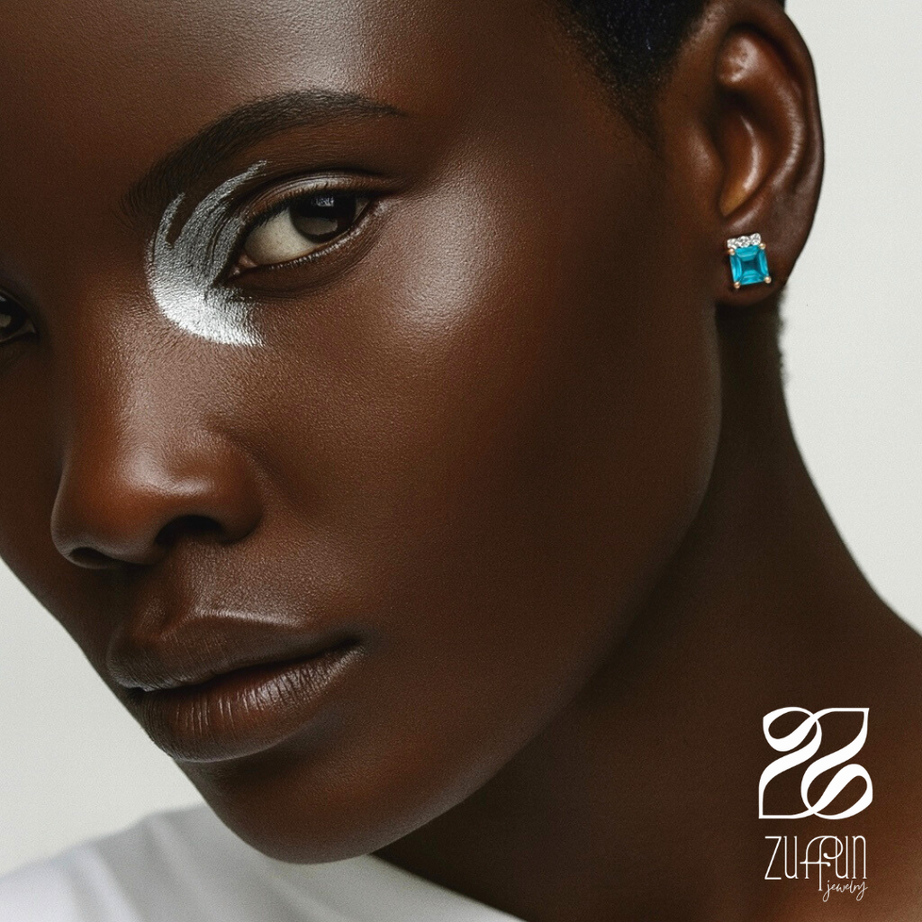 Neptune Studs - Rose Gold