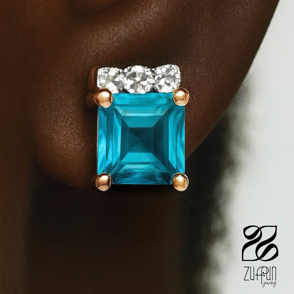 Neptune Studs - Rose Gold