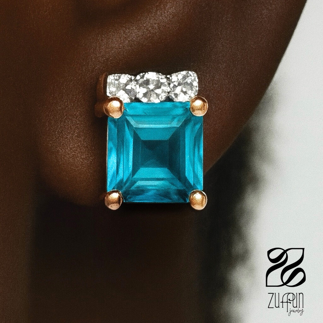 Neptune Studs - Rose Gold