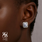 Elegance Studs - White