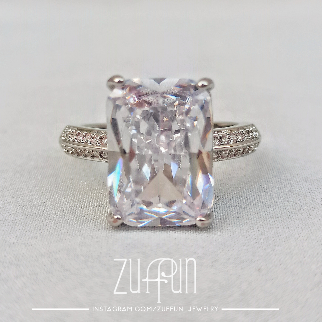 Radieusé Engagement Ring - Sterling Silver and Zirconium