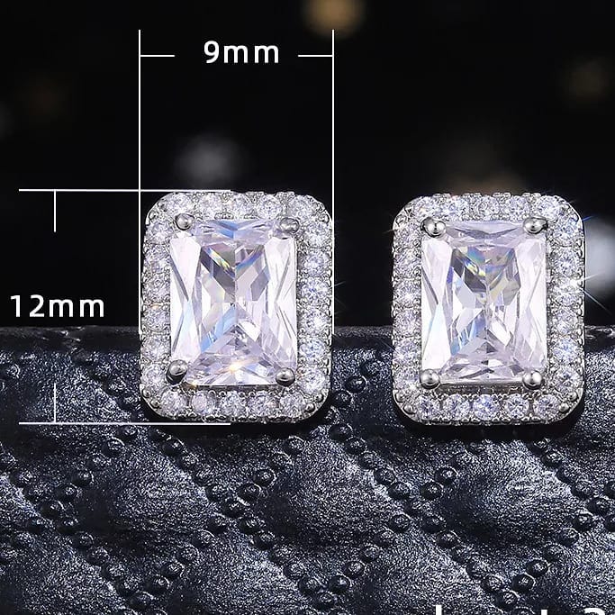 Elegance Studs - White