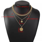 Multi-Layered Coin Necklace