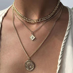 Multi-Layered Coin Necklace