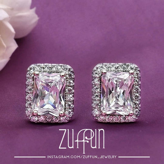 Elegance Studs - White