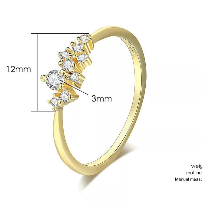 Lustre Ring & Necklace Set | Zirconium